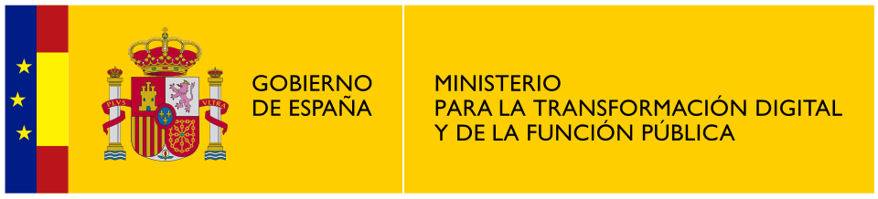 Ministerio para la transformación digital y de la función pública logo